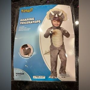 Brand New Roaring Triceratops 5T-6T Costume